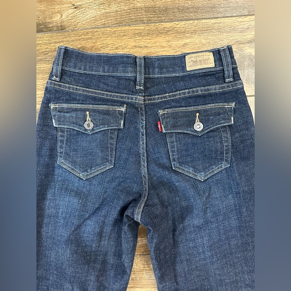 Levi’s Perfectly Slimming Bootcut 512 Jeans 4M, Dark Wash Bootcut Jeans 27 - Picture 11 of 11